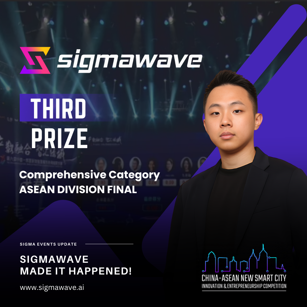 Sigmawave Achieves Remarkable Third Place in China-ASEAN New Smart City Innovation & Entrepreneurship Competition (ASEAN Division)